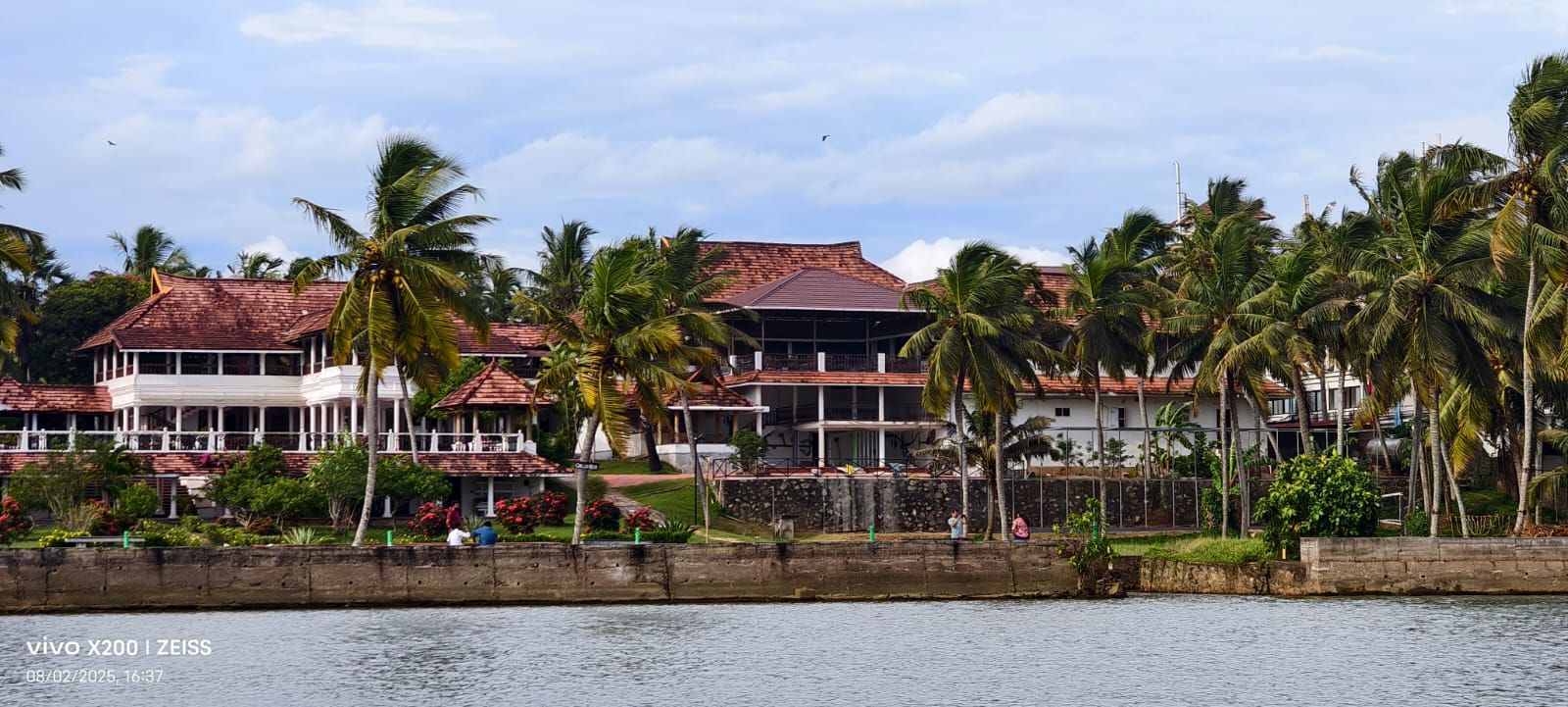 Waterfront resort along the Poovar backwater